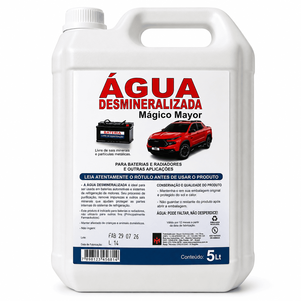 Água Desmineralizada